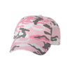 Valucap Pink Camo Classic Dad's Cap