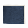 Zusa 3 Day Navy/Ivory Oversized Sherpa ZZZs Blanket