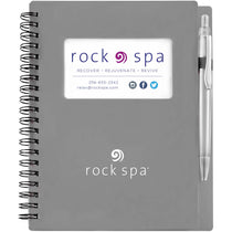 Gold Bond Inc Bedrock Silver Business Card Stone Paper Notebook