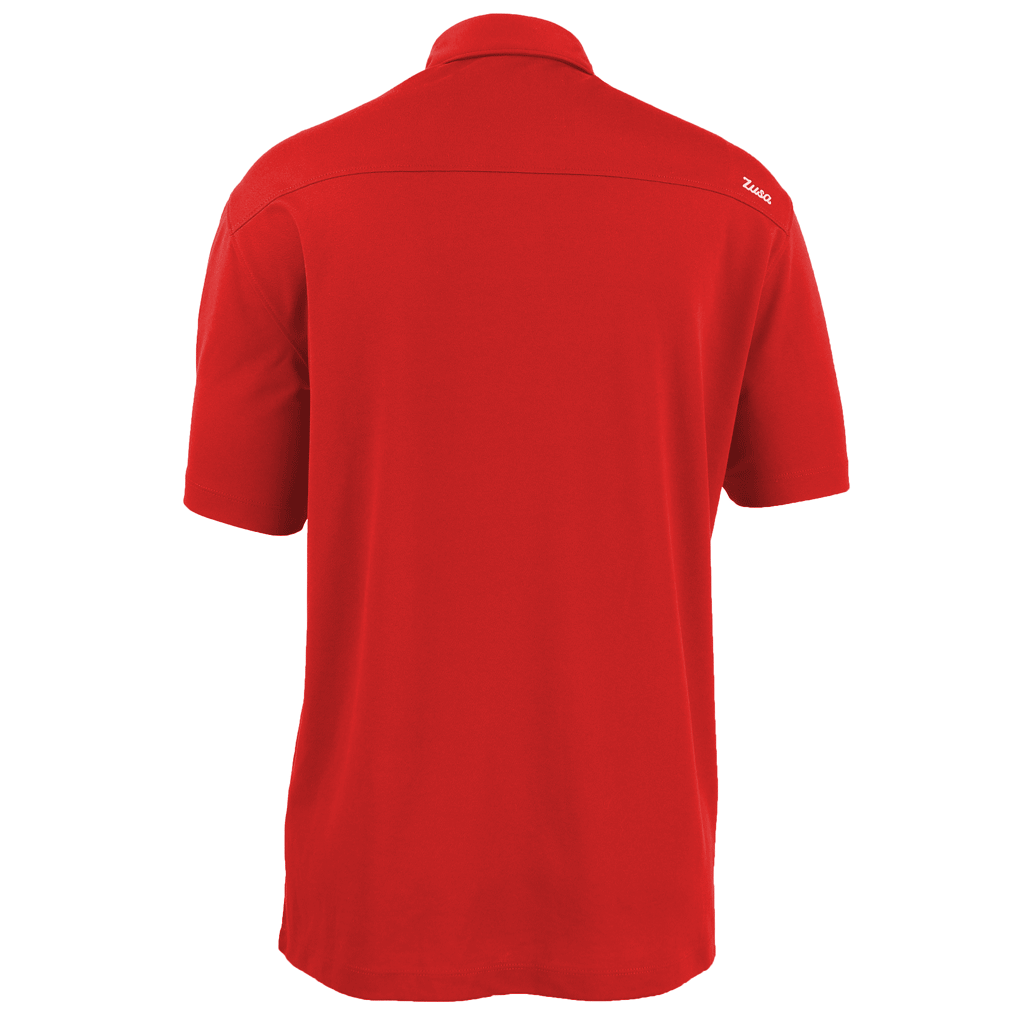 Zusa Men's Red Everyday Pique Polo