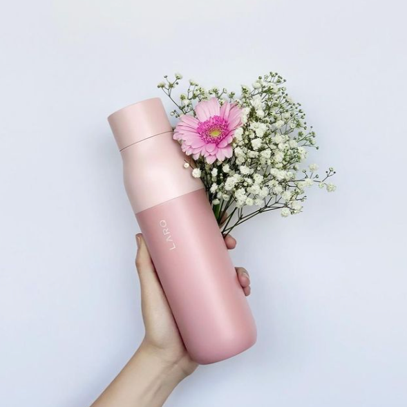 LARQ Himalayan Pink Bottle PureVis 17 oz