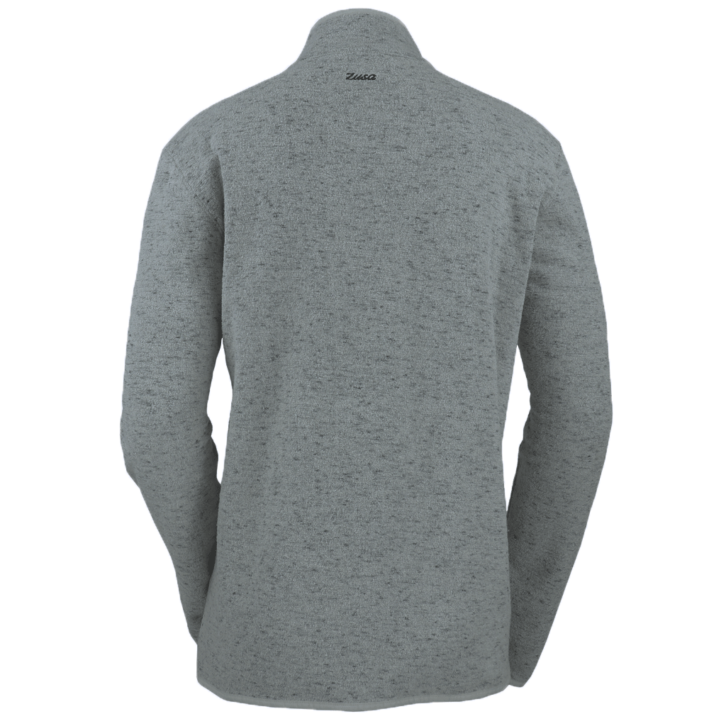 Zusa Men's Sage-Grey Heather Chilly Fleece Quarter Zip