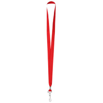 Hit Red Polyester Lanyard With J-Hook