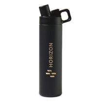 48-Hour MiiR Black Powder Vacuum Insulated Wide Mouth Hatchback Chug Lid Bottle - 20 Oz.