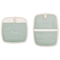 48-Hour La Cuisine Grey Potholder Hot Pad Set