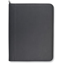 Gemline Black Morgan Executive Zippered Padfolio