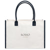 Gemline Navy Grande Market Street Tote