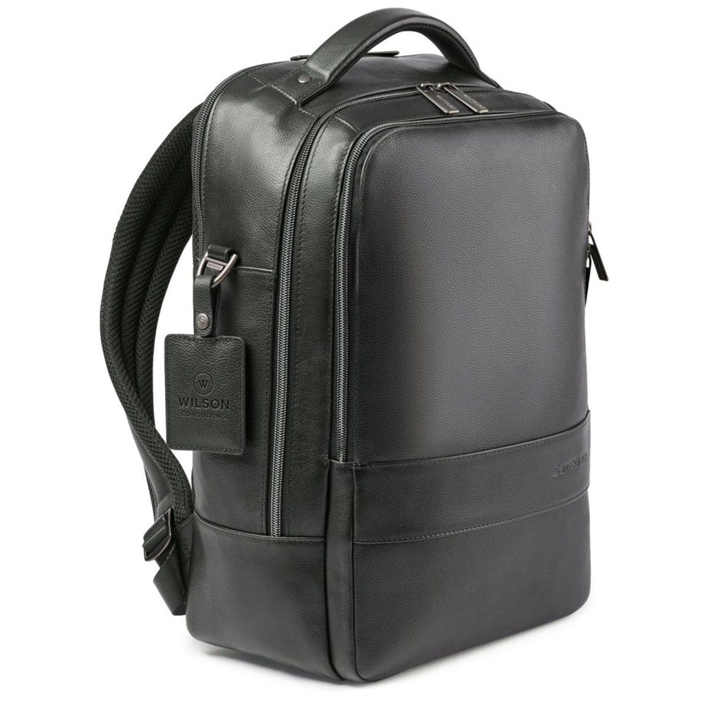 Samsonite Black Leather Laptop Backpack