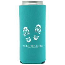 Best Promotions USA Turquoise 12oz. Slim Neoprene Seltzer Coolie