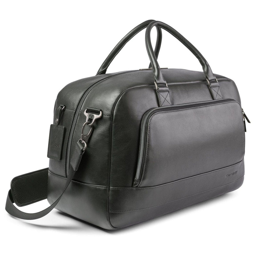 Samsonite Black Leather Weekender