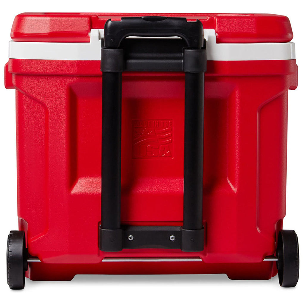 Igloo White-Red Star Profile II 28 Qt Roller Cooler