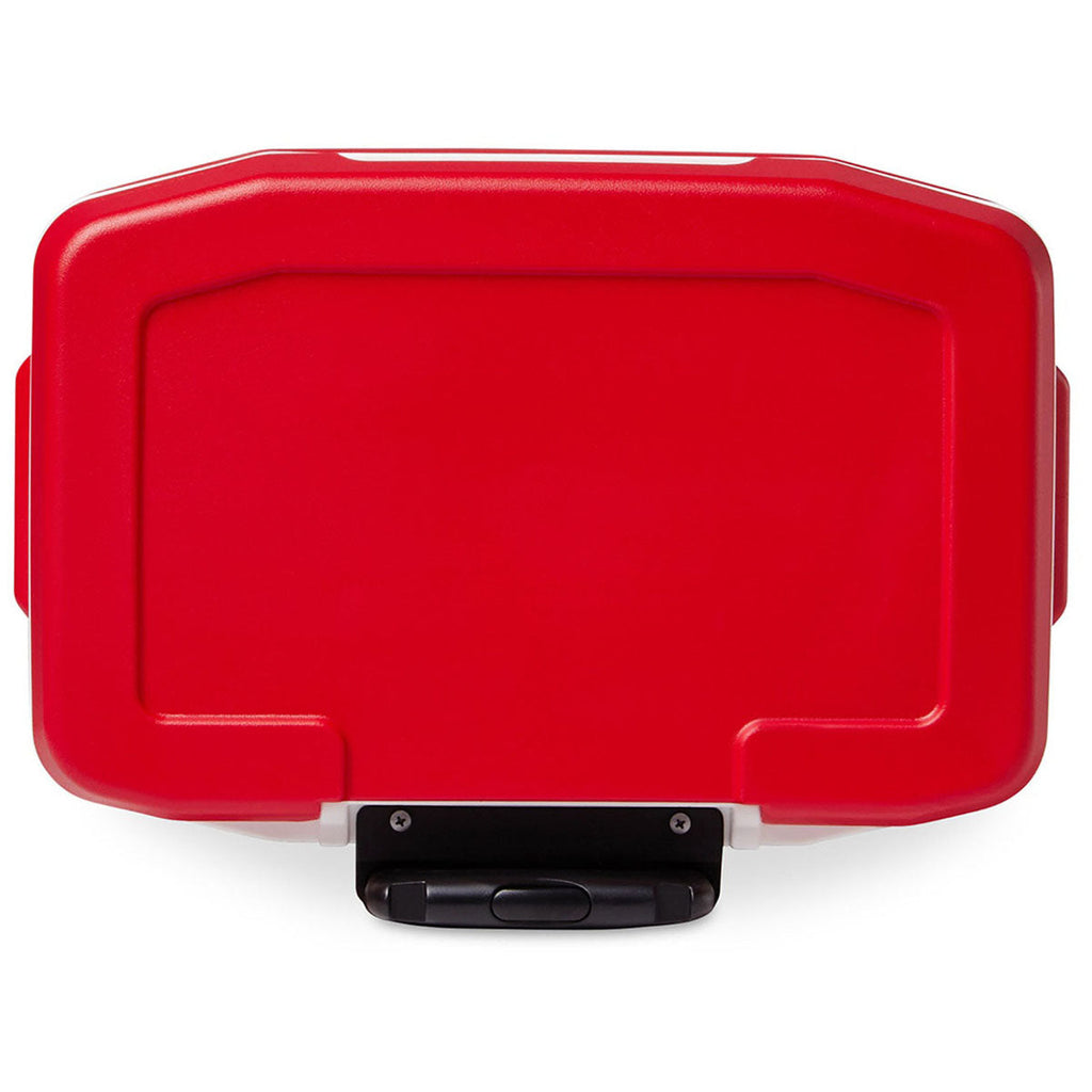 Igloo White-Red Star Profile II 28 Qt Roller Cooler