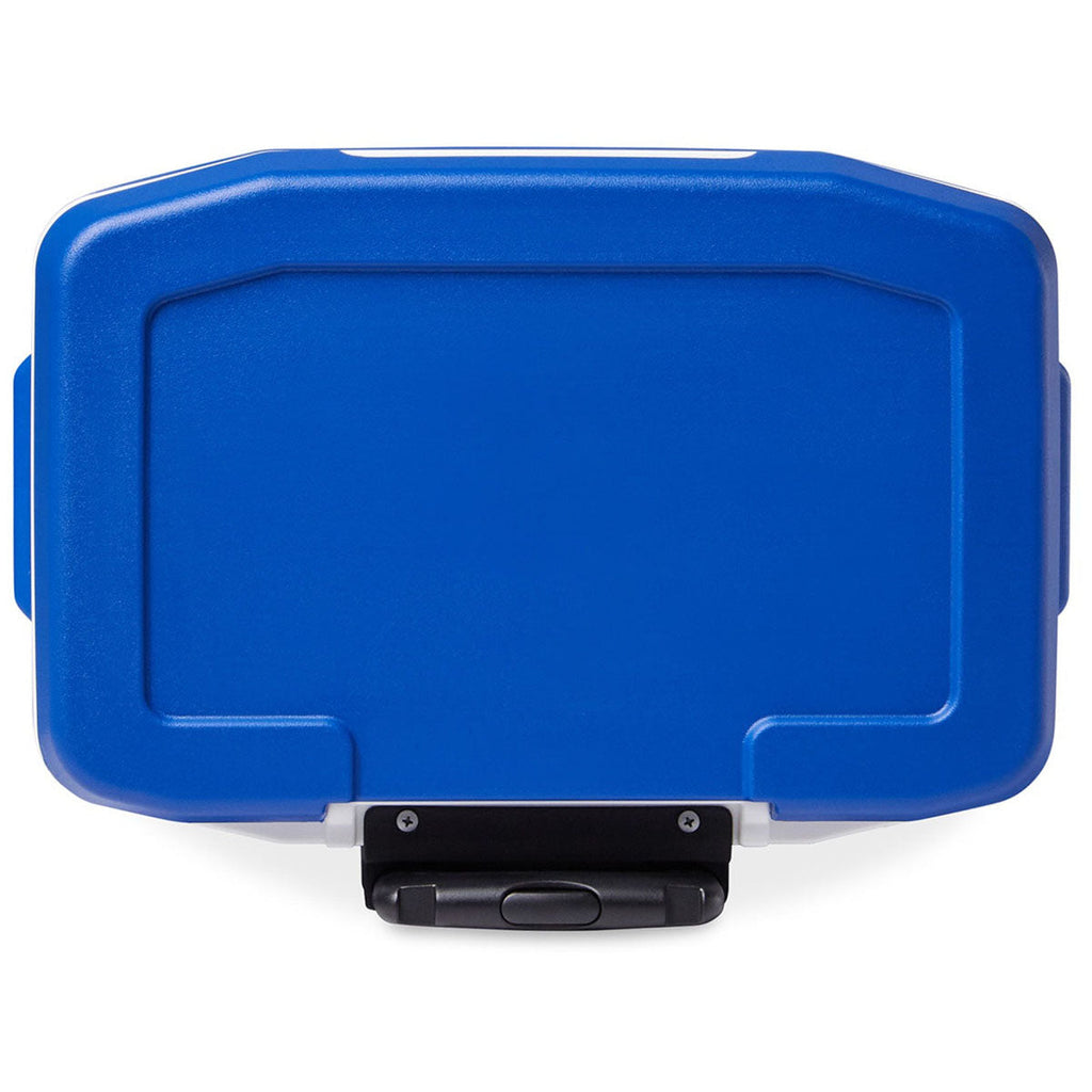 Igloo White-Majestic Blue Profile II 28 Qt Roller Cooler