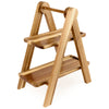 La Cuisine Wood 2 Tier Serving Tray