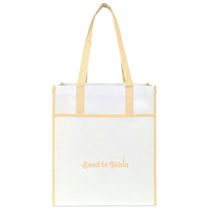 Gemline Oatmeal Harlow Laminated Recycled Shopper