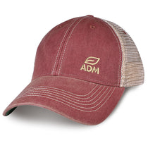 Merrimack Hat Co. Cardinal/Tan Austin Vintage Trucker