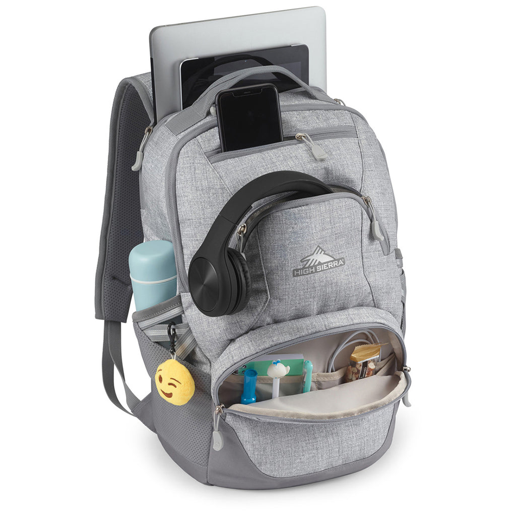 High Sierra Silver Heather Swoop SG Laptop Backpack