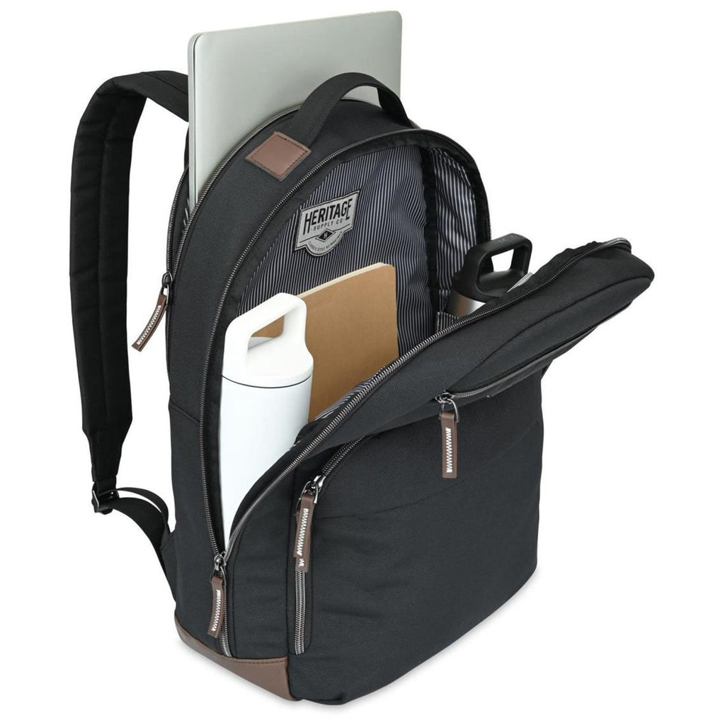 Heritage Supply Co. Black Legacy Laptop Backpack