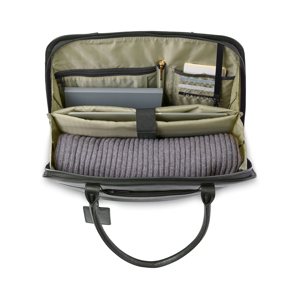 Samsonite Black Leather Laptop Tote