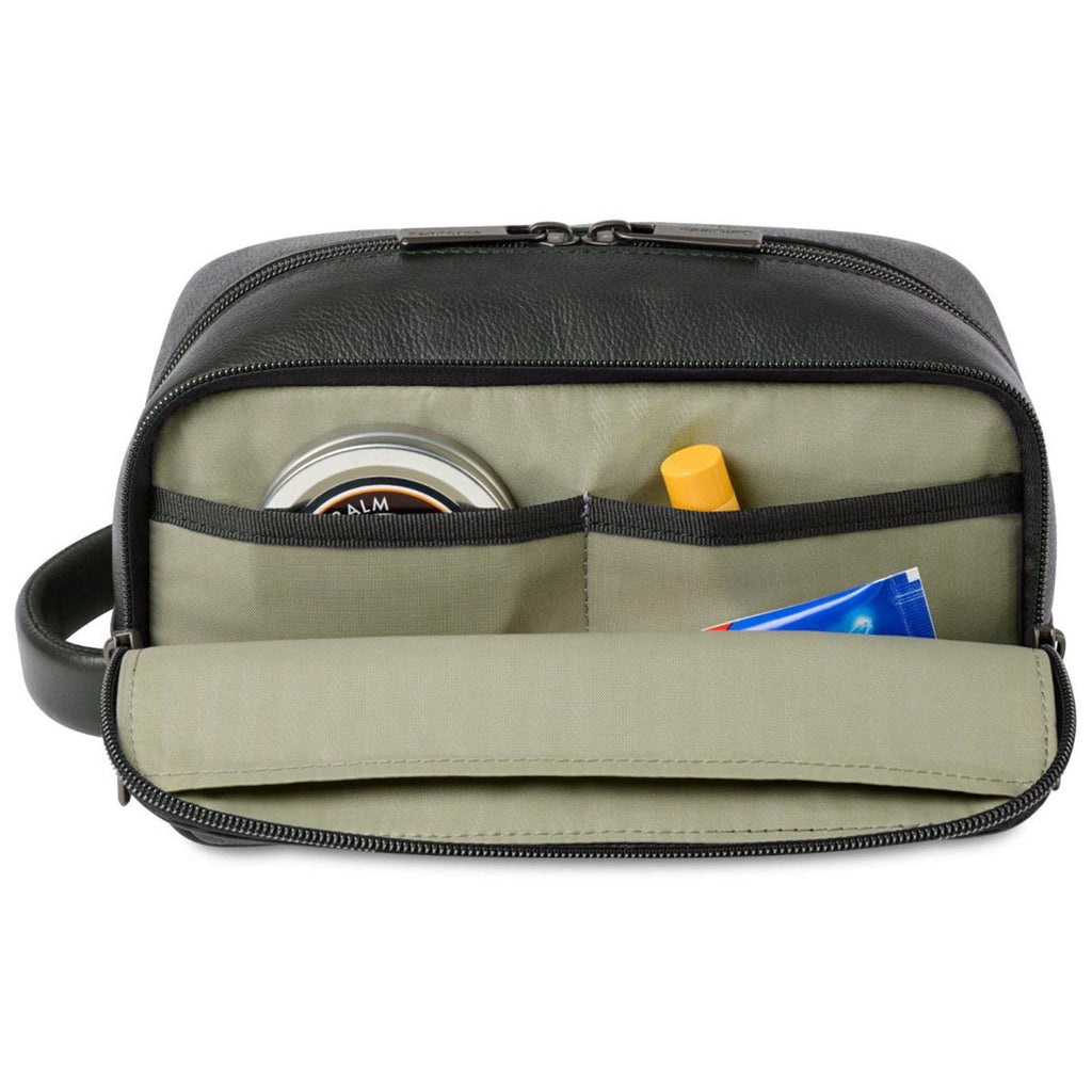 Samsonite Black Leather Toiletry Bag