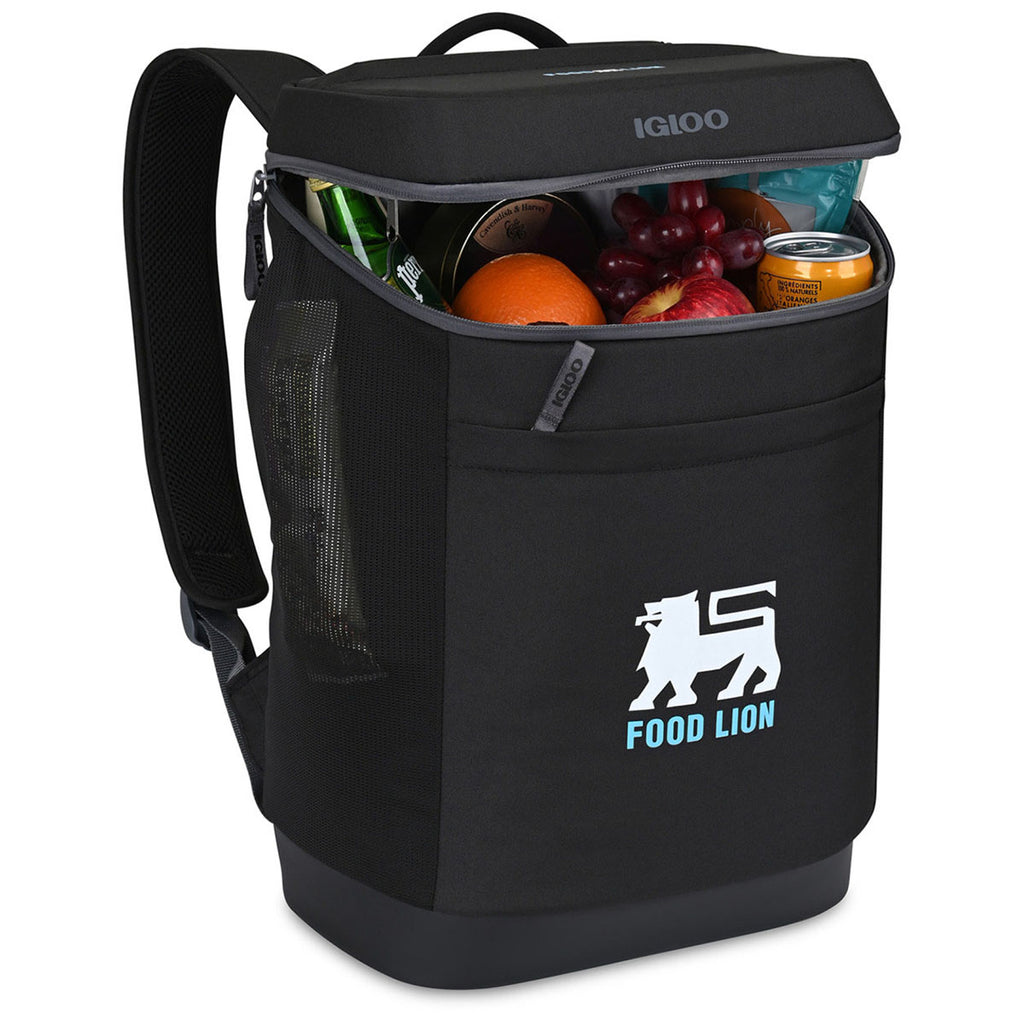 Igloo Black Day Chiller Backpack 24 Can Soft Cooler