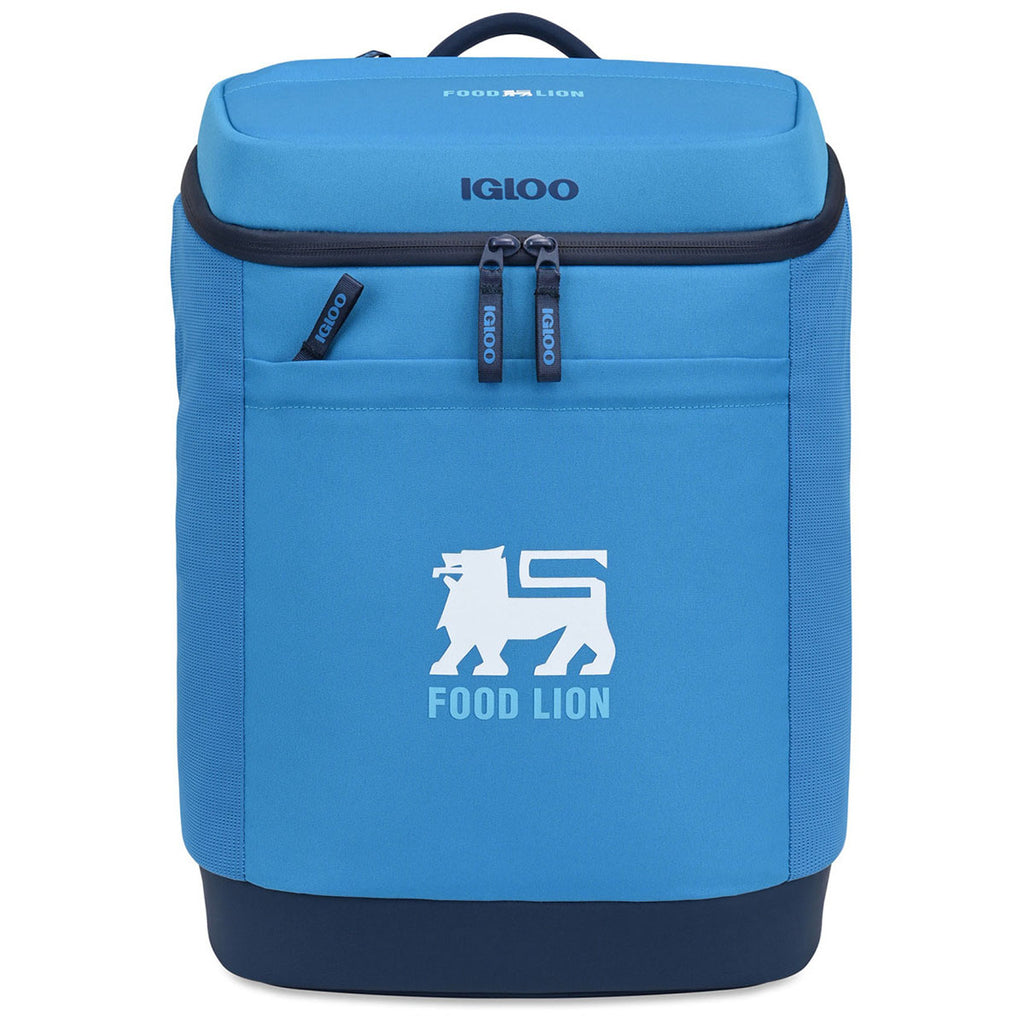 Igloo Brilliant Blue Day Chiller Backpack 24 Can Soft Cooler