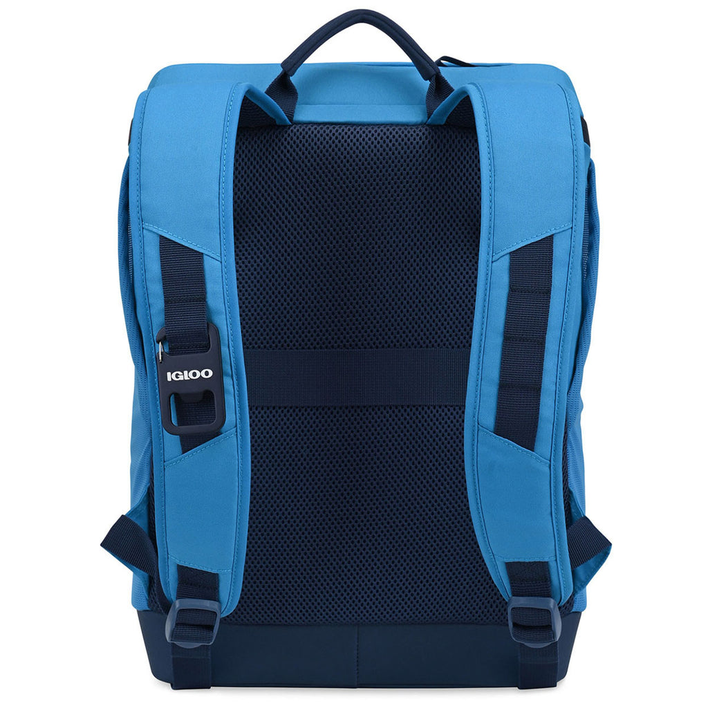 Igloo Brilliant Blue Day Chiller Backpack 24 Can Soft Cooler