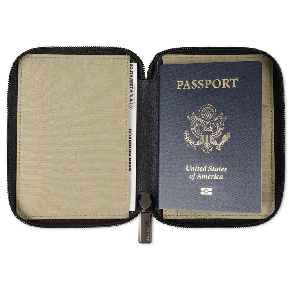 Samsonite Black Leather Passport Wallet