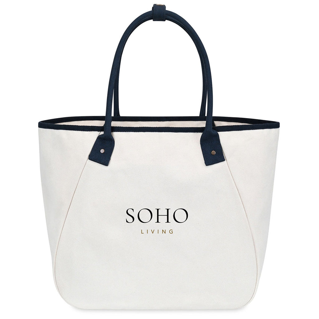 Gemline Navy Market Street Tapered Carryall Tote