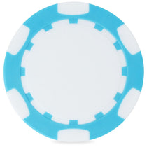 Ahead Light Blue/White 2-Sided Poker Chip