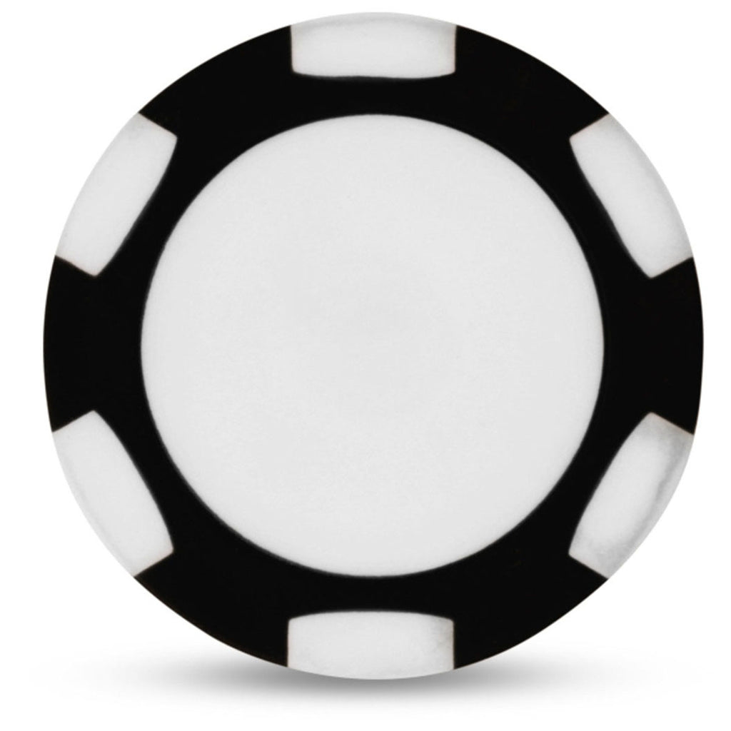 Ahead Black/White Poker Chip with Ball Marker