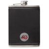 Ahead Black Leather Flask