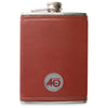 Ahead Brown Leather Flask