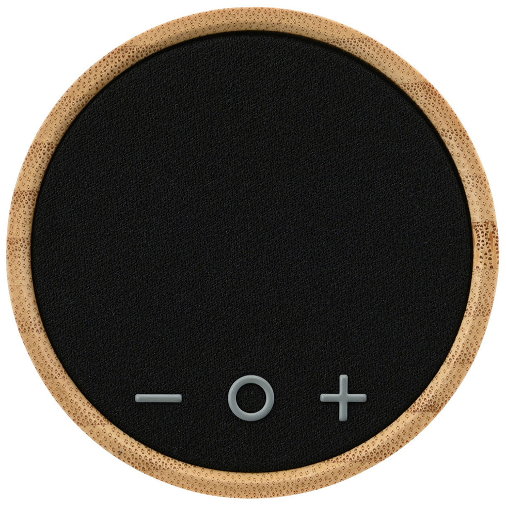 Gemline Bamboo Reed Circle Bamboo Wireless Speaker