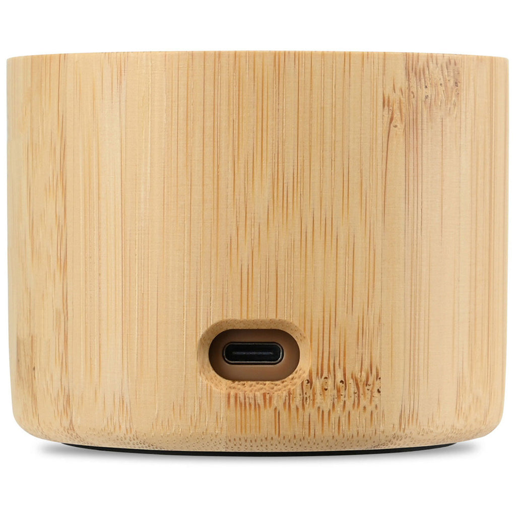 Gemline Bamboo Reed Circle Bamboo Wireless Speaker