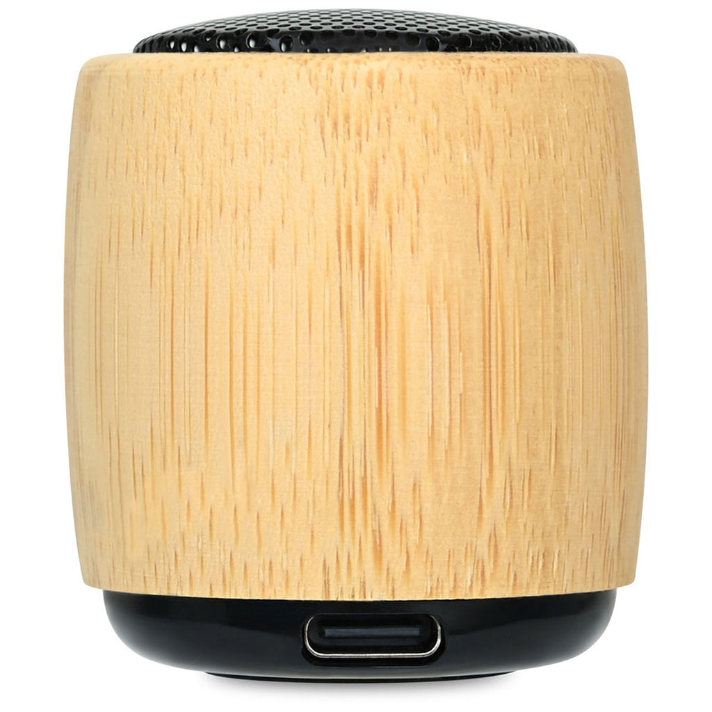 Gemline Bamboo Reed Mini Circle Wireless Speaker