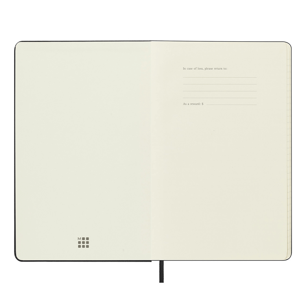 Moleskine Black Hard Cover Large 12-Month Daily 2026 Planner