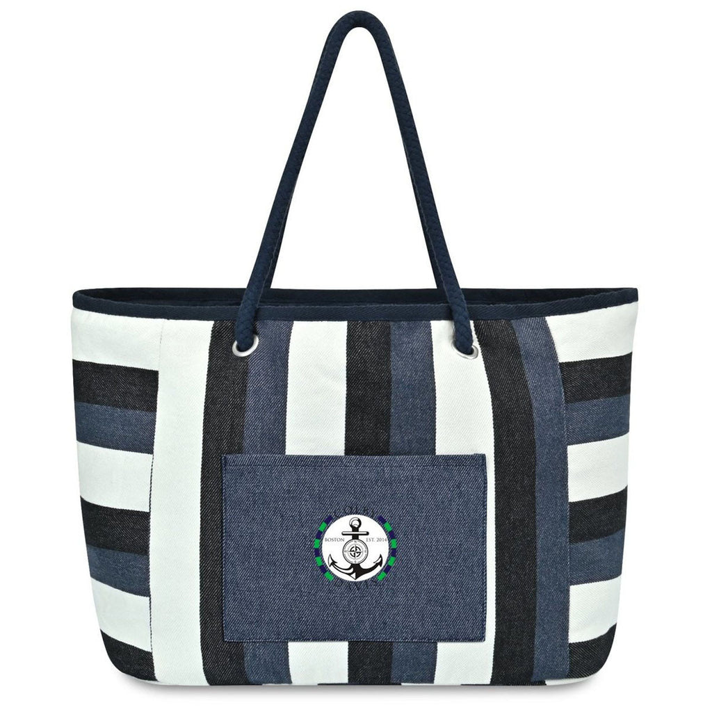 Gemline Bayside Stripe Bayside Boat Bag & Towel Set