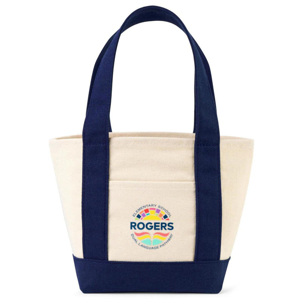 Gemline True Navy Petite Canvas Tote