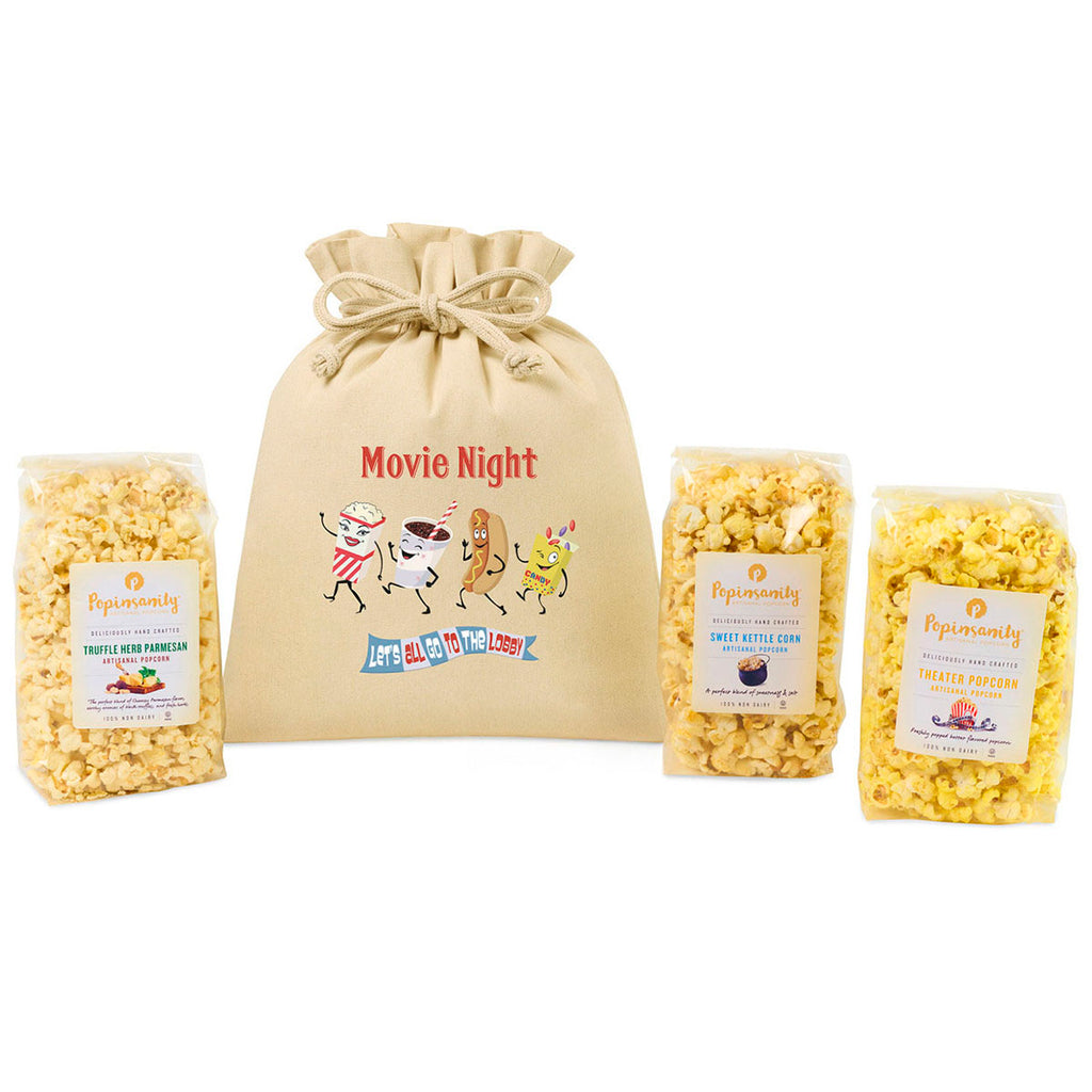 Gourmet Expressions Natural Blockbuster Premiere Popcorn Gift Bag