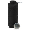 Gemline Black Clix Collapsible Silicone Bottle w/ Carabiner - 23 Oz.