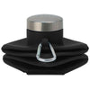 Gemline Black Clix Collapsible Silicone Bottle w/ Carabiner - 23 Oz.