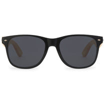 Gemline Black CapeShades Recycled Bamboo Sunglasses Black Frame