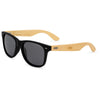 Gemline Black CapeShades Recycled Bamboo Sunglasses Black Frame