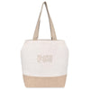 Gemline Natural Recycled Cotton Canvas Jute Tote - AWARE