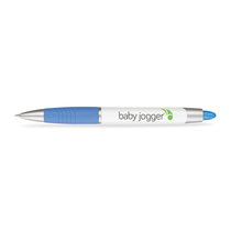 Paper Mate Pale Blue Element White Barrel Pen - Black Ink