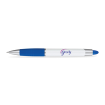 Paper Mate Bright Blue Element White Barrel Pen - Black Ink
