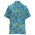 Edwards Unisex Navy Leaf Print Camp Shirt