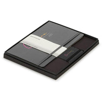 Moleskine Slate Grey/Black Large Notebook and Mini Notebook Charm Gift Set