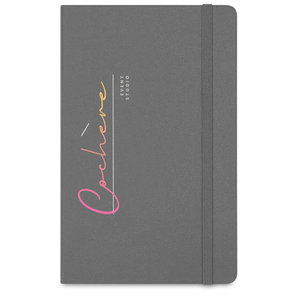 Moleskine Slate Grey/Black Large Notebook and Mini Notebook Charm Gift Set